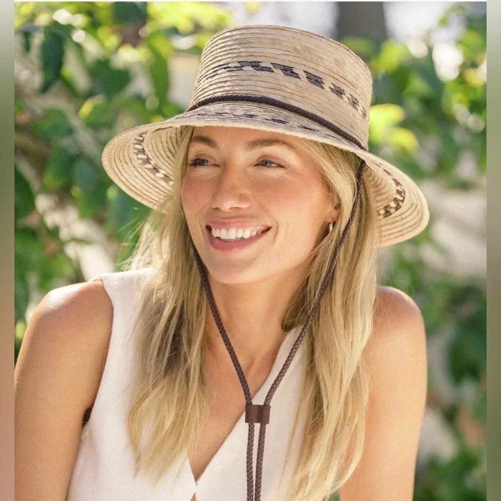 Hemlock Leon Straw Bucket Hat - Picture 3 of 9